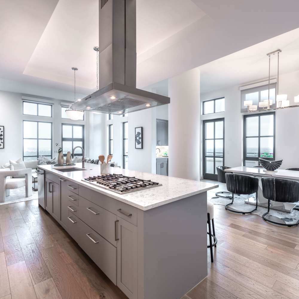 Modern kitchen at Novel Turtle Creek in Dallas, Texas