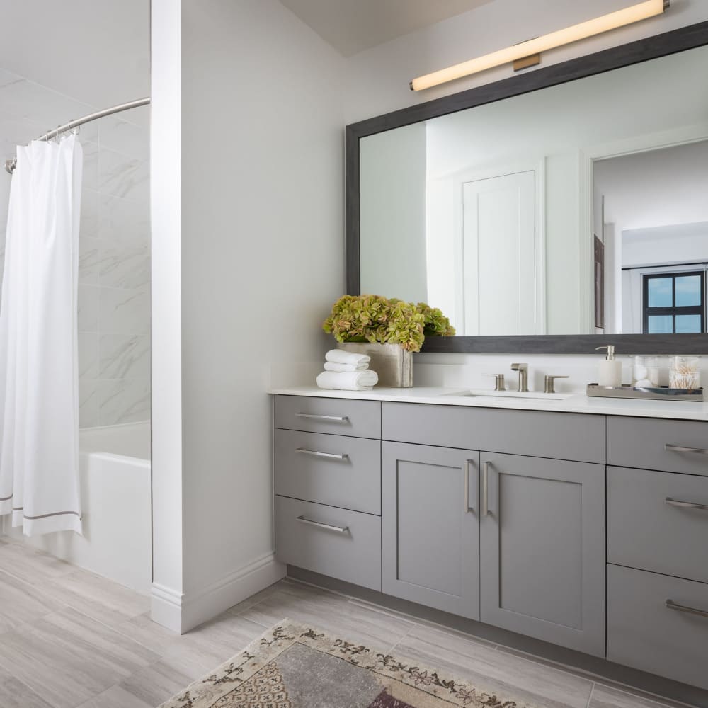Modern bathroom at Novel Turtle Creek in Dallas, Texas