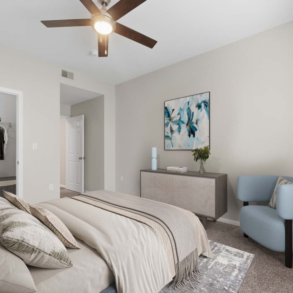 Bedroom at Northland Heights in Kansas City, 