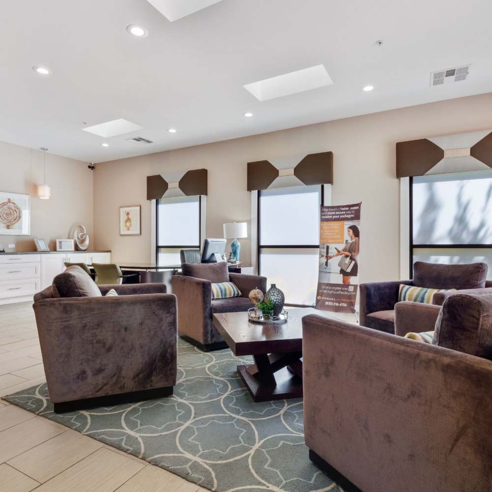 Clubhouse seating area at Bridges at San Ramon in San Ramon, California