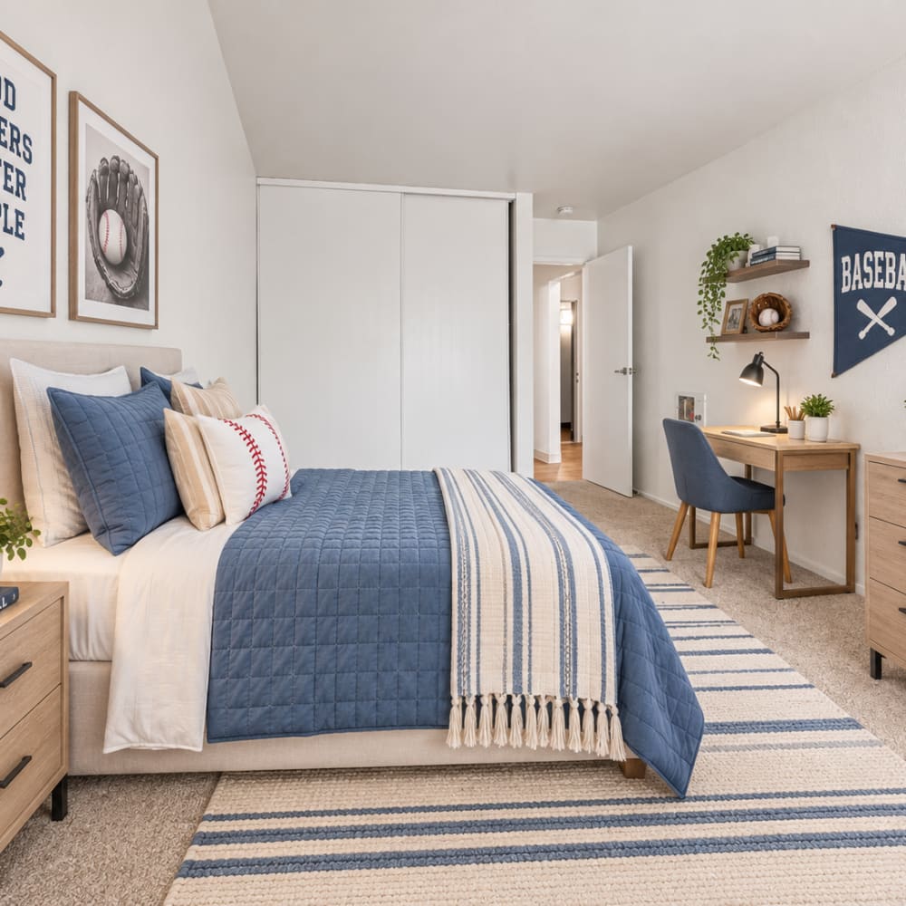 Modern living space at Piedmont in Oakland, California