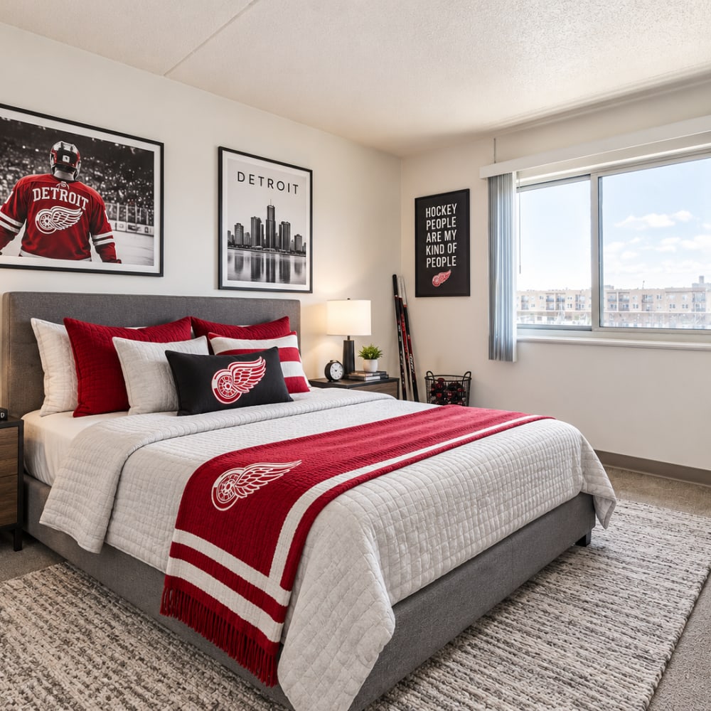 Bedroom at Village Center in Detroit, Michigan