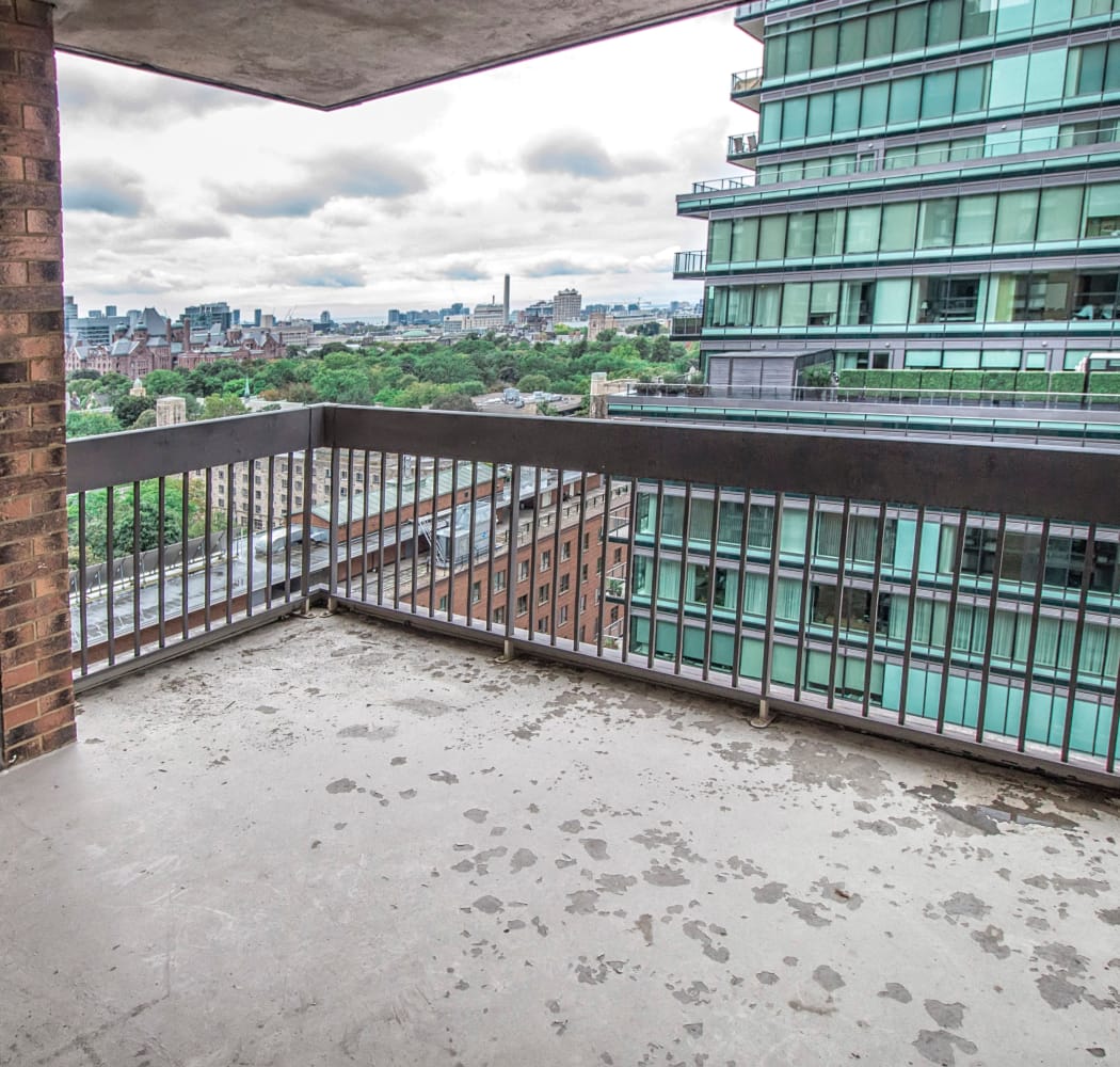 57 Charles at Bay balcony in Toronto