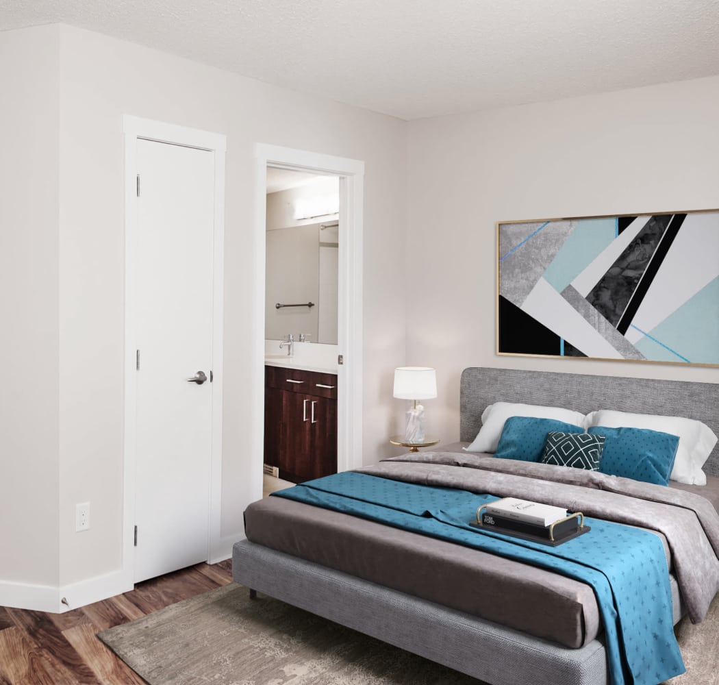 Enjoy a cozy bedroom at The Mansions