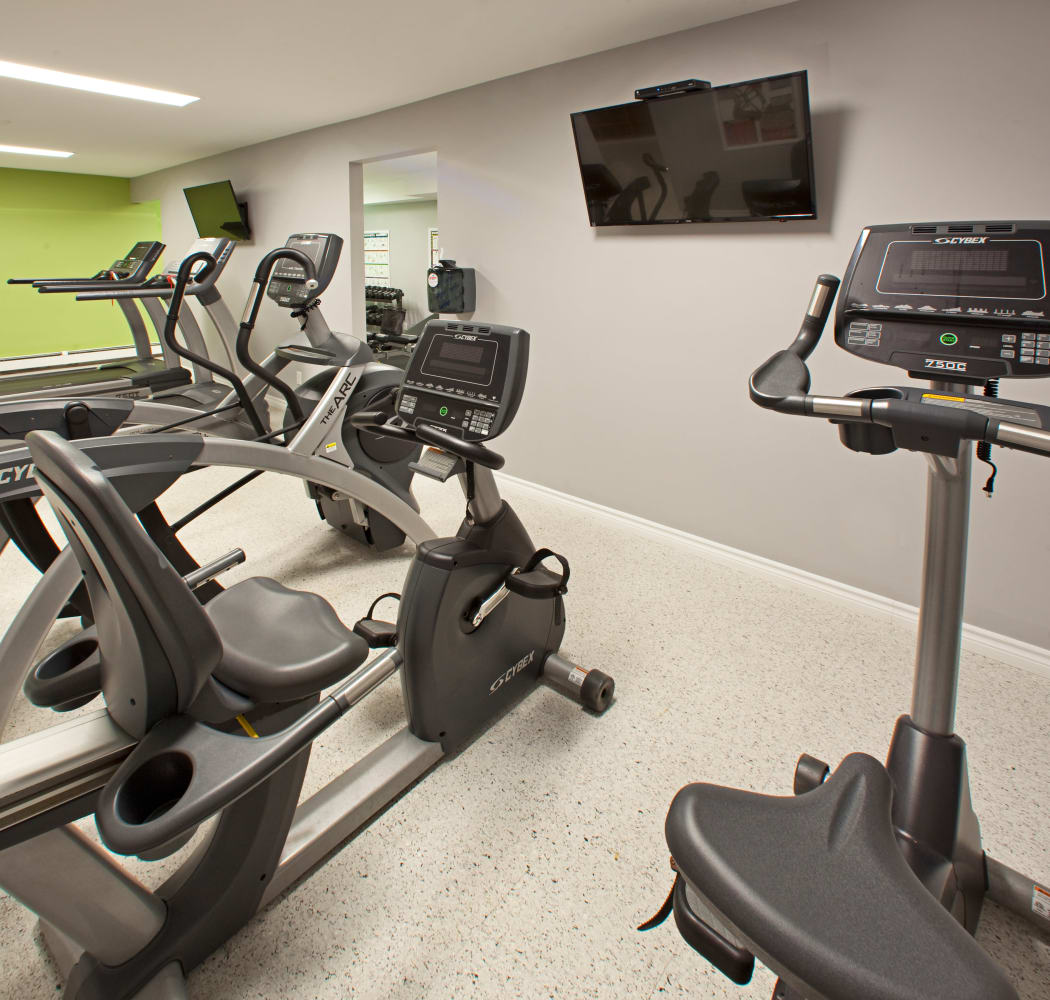 Fitness equipment at StoneCrest Village in Halifax