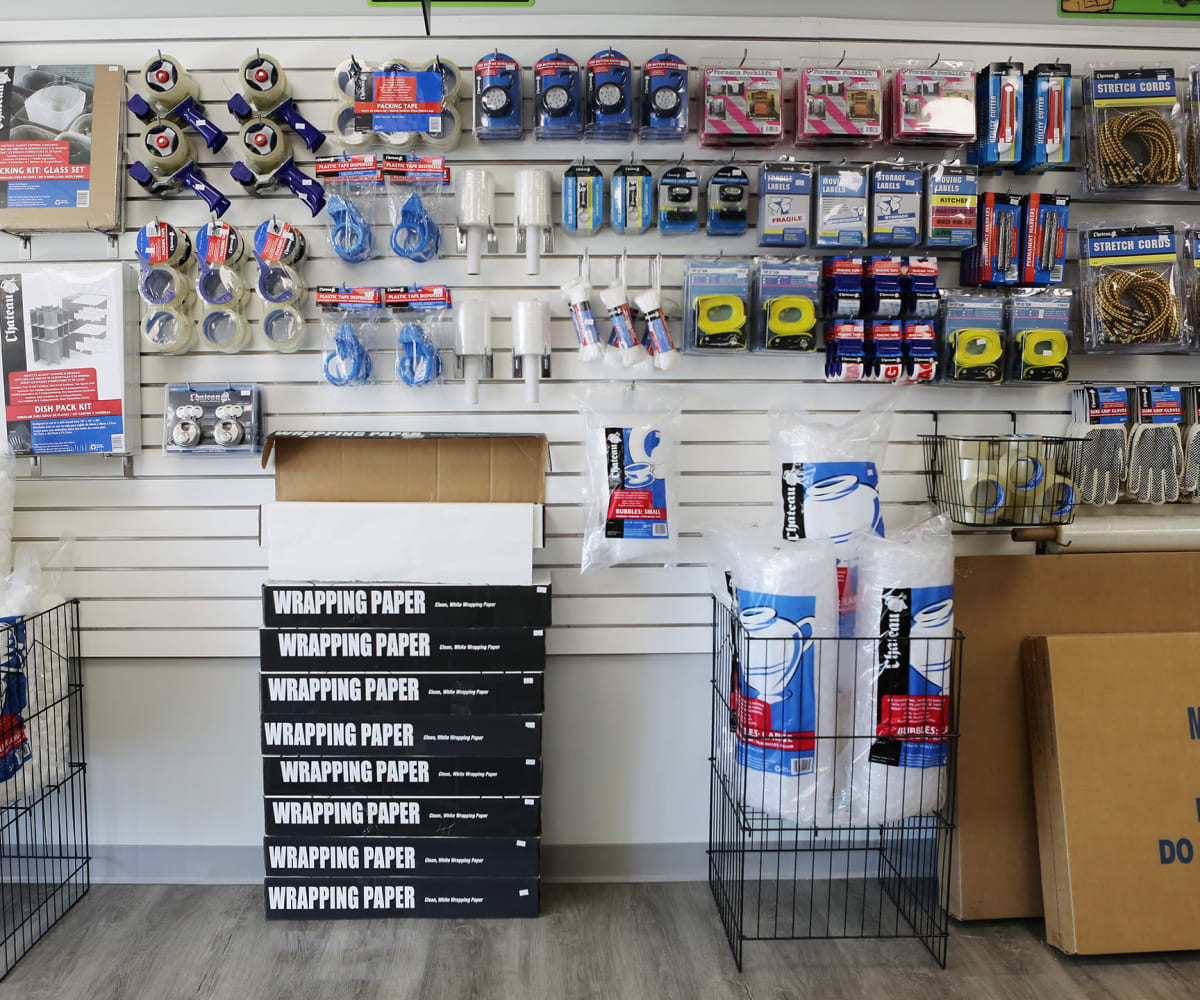 Midgard Self Storage in Springfield, Tennessee, has an onsite moving and packing supply store