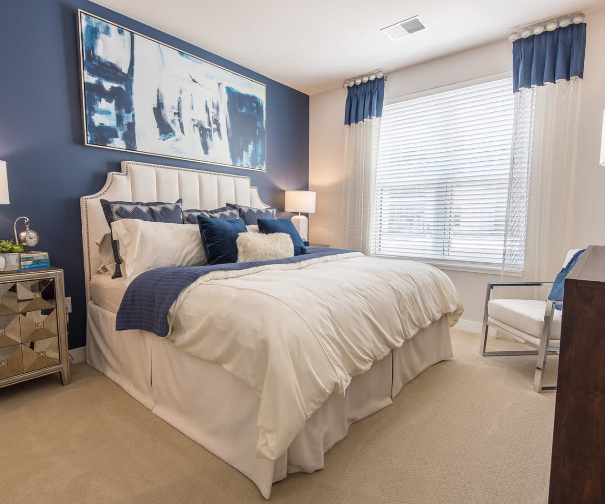 Large bedroom in model home at Mayfair Reserve in Wauwatosa, Wisconsin