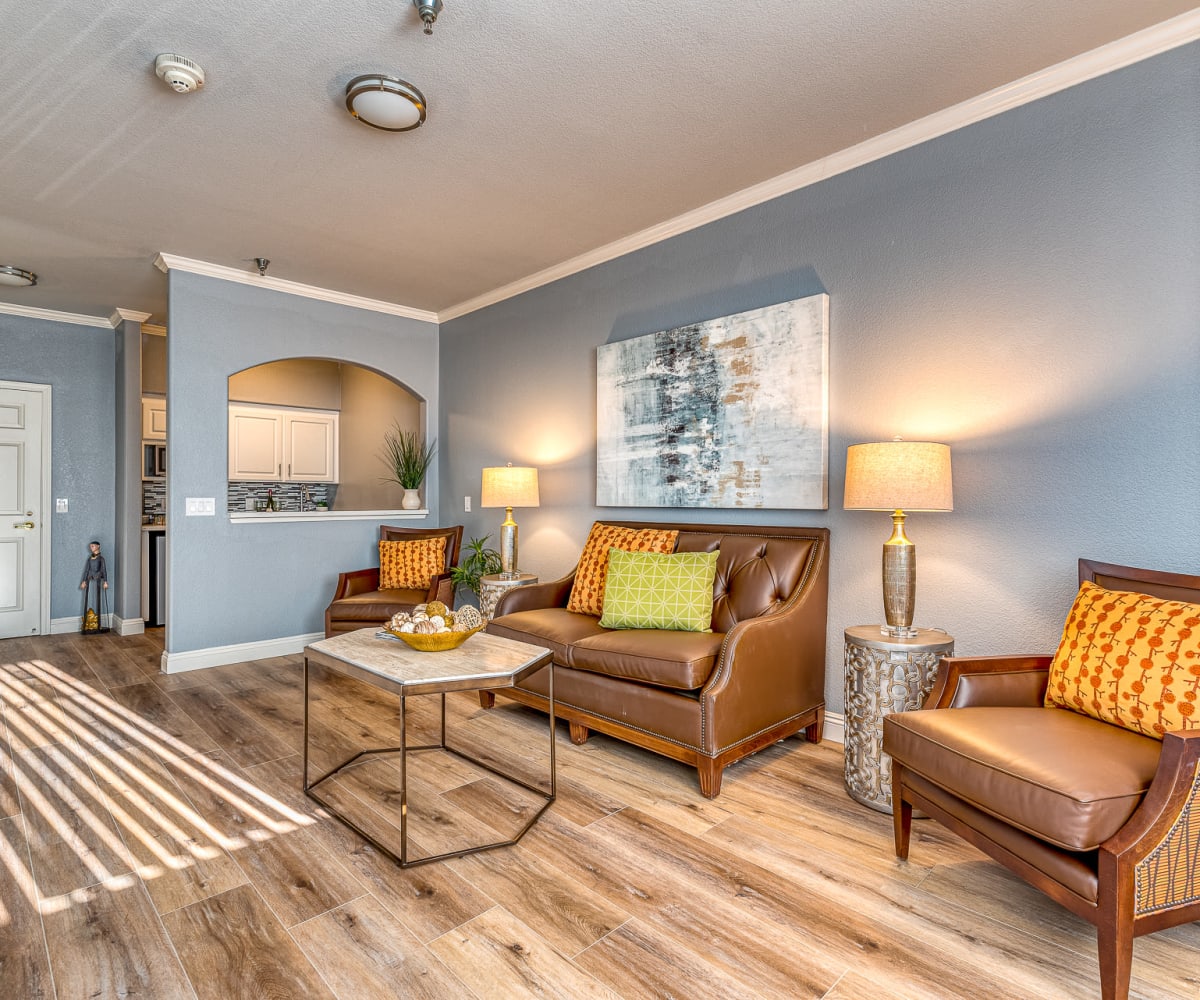 Living room at Pacifica Senior Living Chino Hills in Chino Hills, California