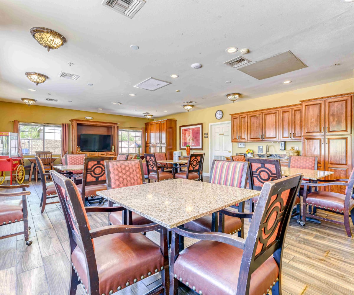 Dining room at Pacifica Senior Living Tucson in Tucson, Arizona