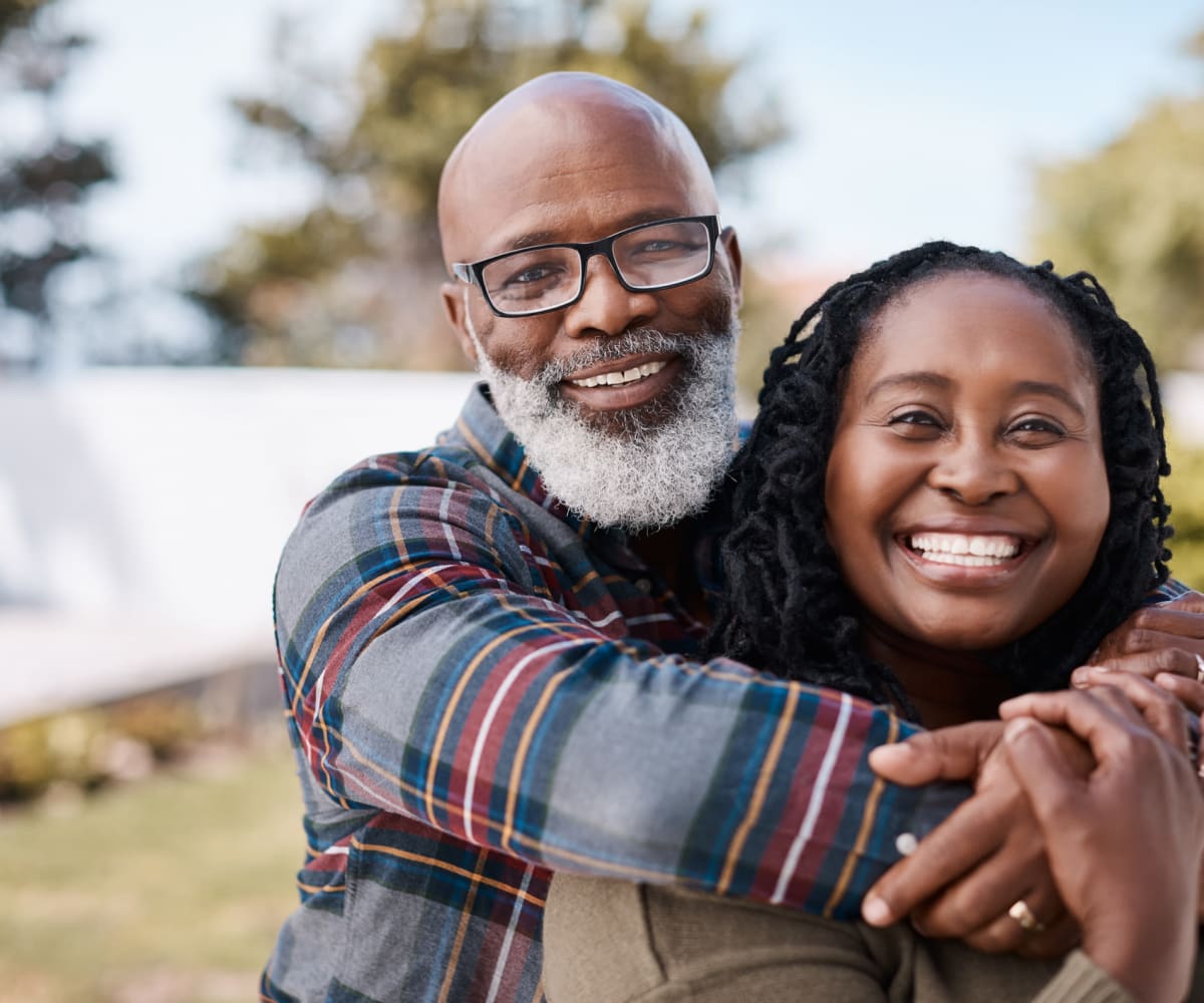 Father and daughter at Pacifica Senior Living Sterling in Sterling, Virginia