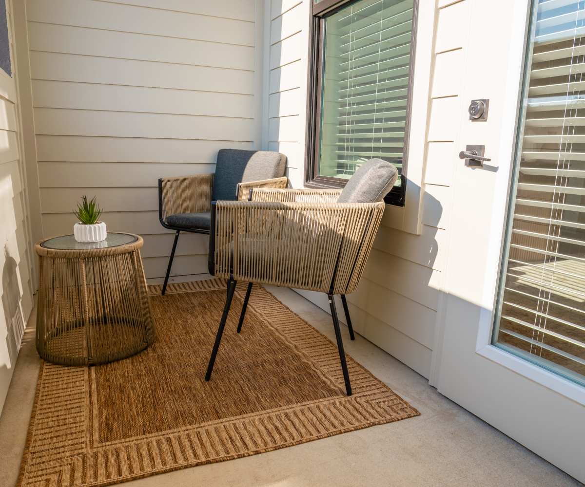 Private Balcony with Seating at The Waters at Freeport in Freeport, Florida