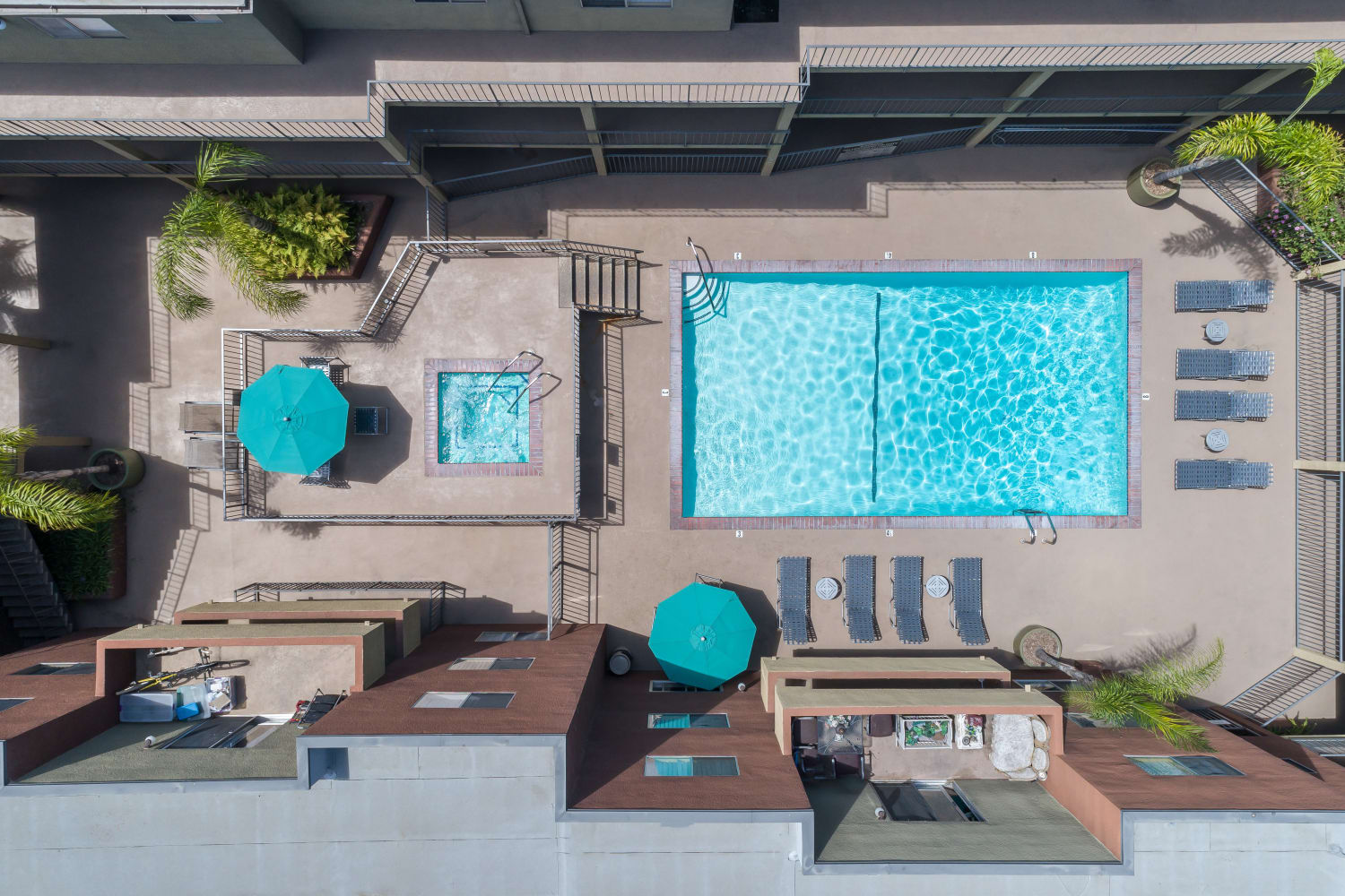 Swimming pool at Legacy at Westglen in Glendale, California