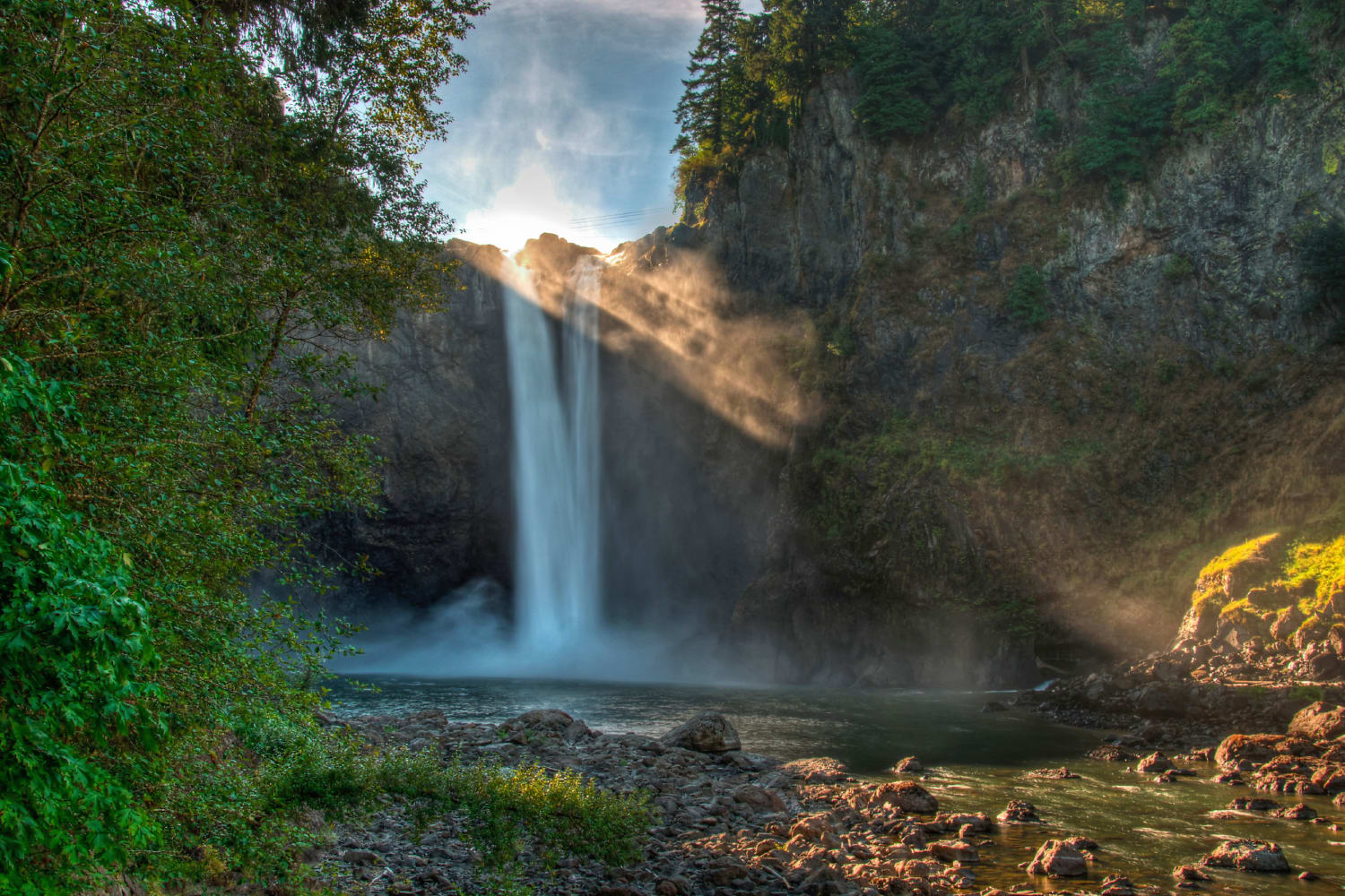 Waterfall near The Knolls at Inglewood Hill in Sammamish, Washington