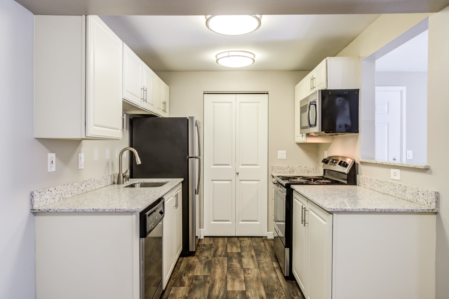 Kitchen at Campbell Run Apartments in Woodinville, Washington