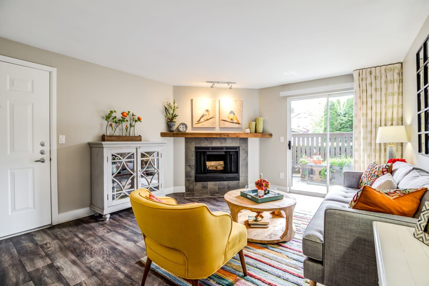 Living Room at Apartments in Woodinville, Washington