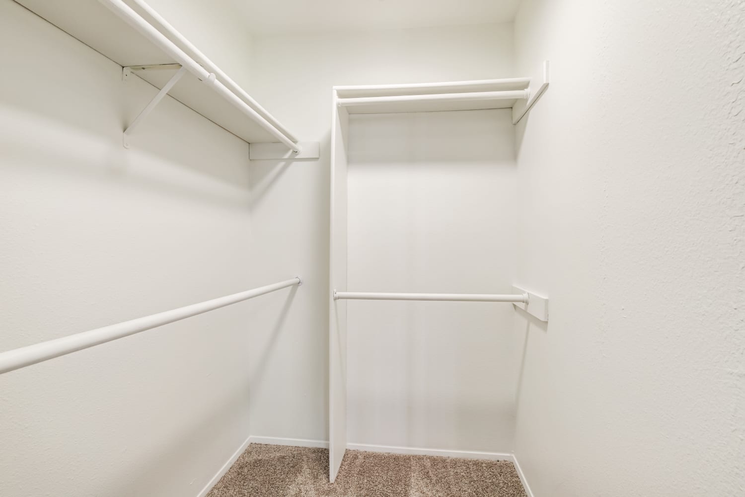 Spacious full sized closet at Metropolitan Park Apartments in Seattle, Washington
