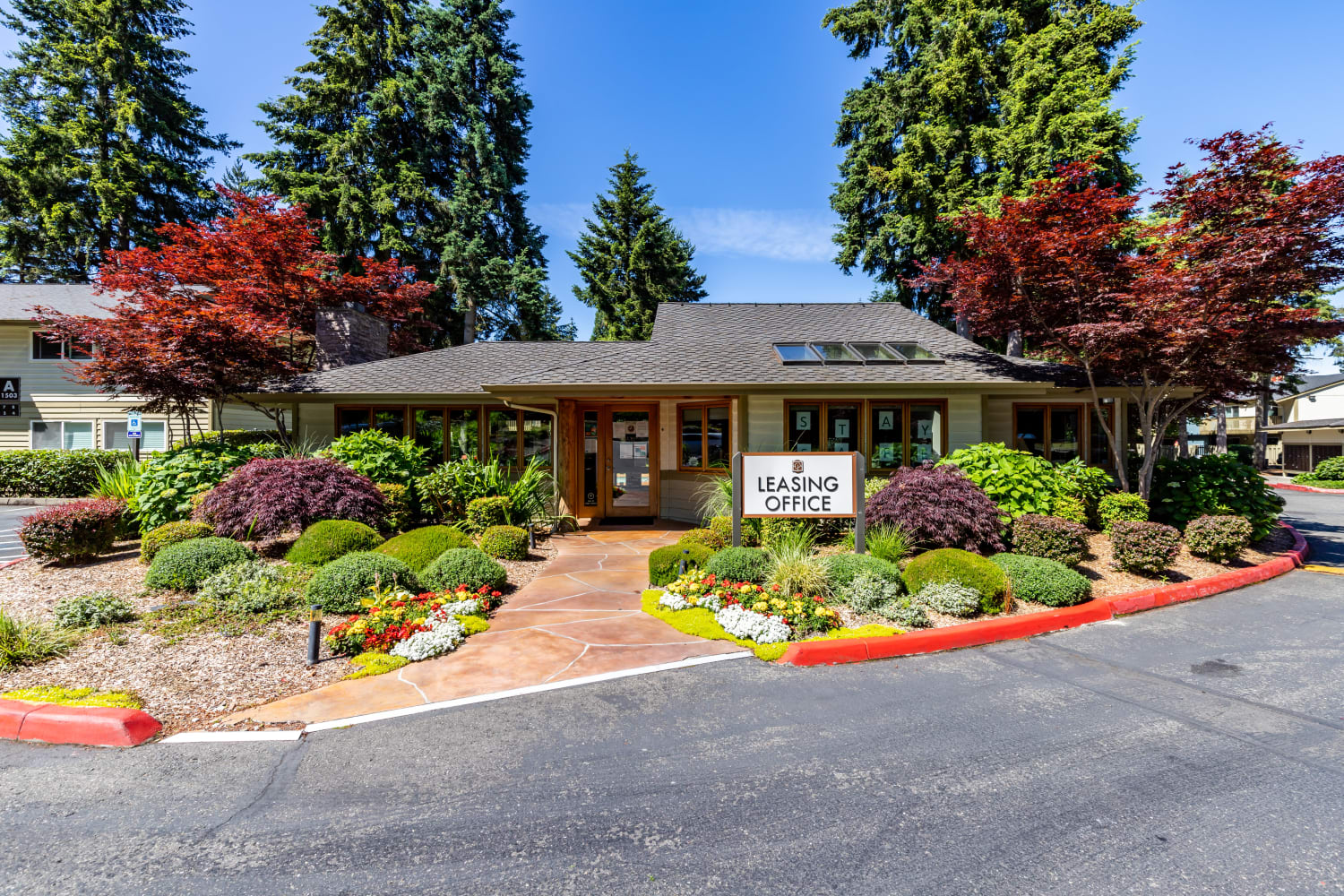 Leasing office at Edgewood Park Apartments in Bellevue, Washington