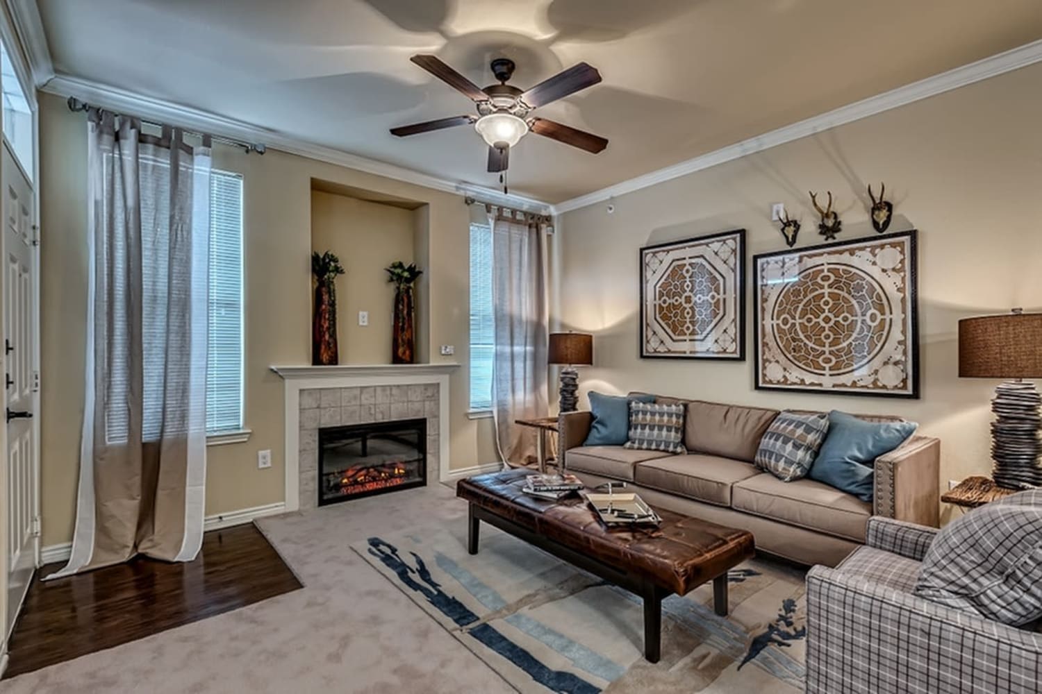 Spacious floor plan at Chateau Mirage Apartment Homes in Lafayette, Louisiana