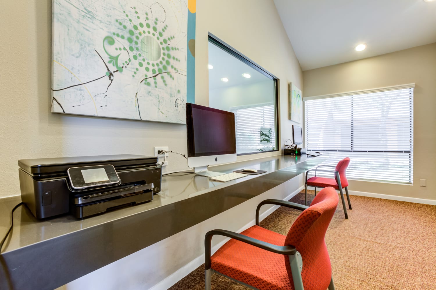 Business center at Waterford Place Apartments in Mesa, Arizona