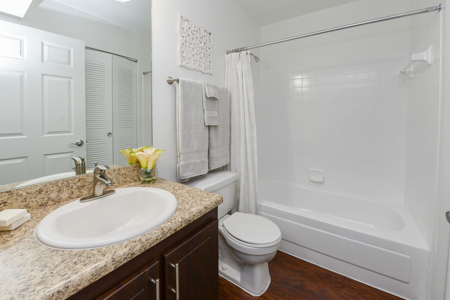 Bathroom at Savannah Place Apartments & Townhomes in Boca Raton, Florida