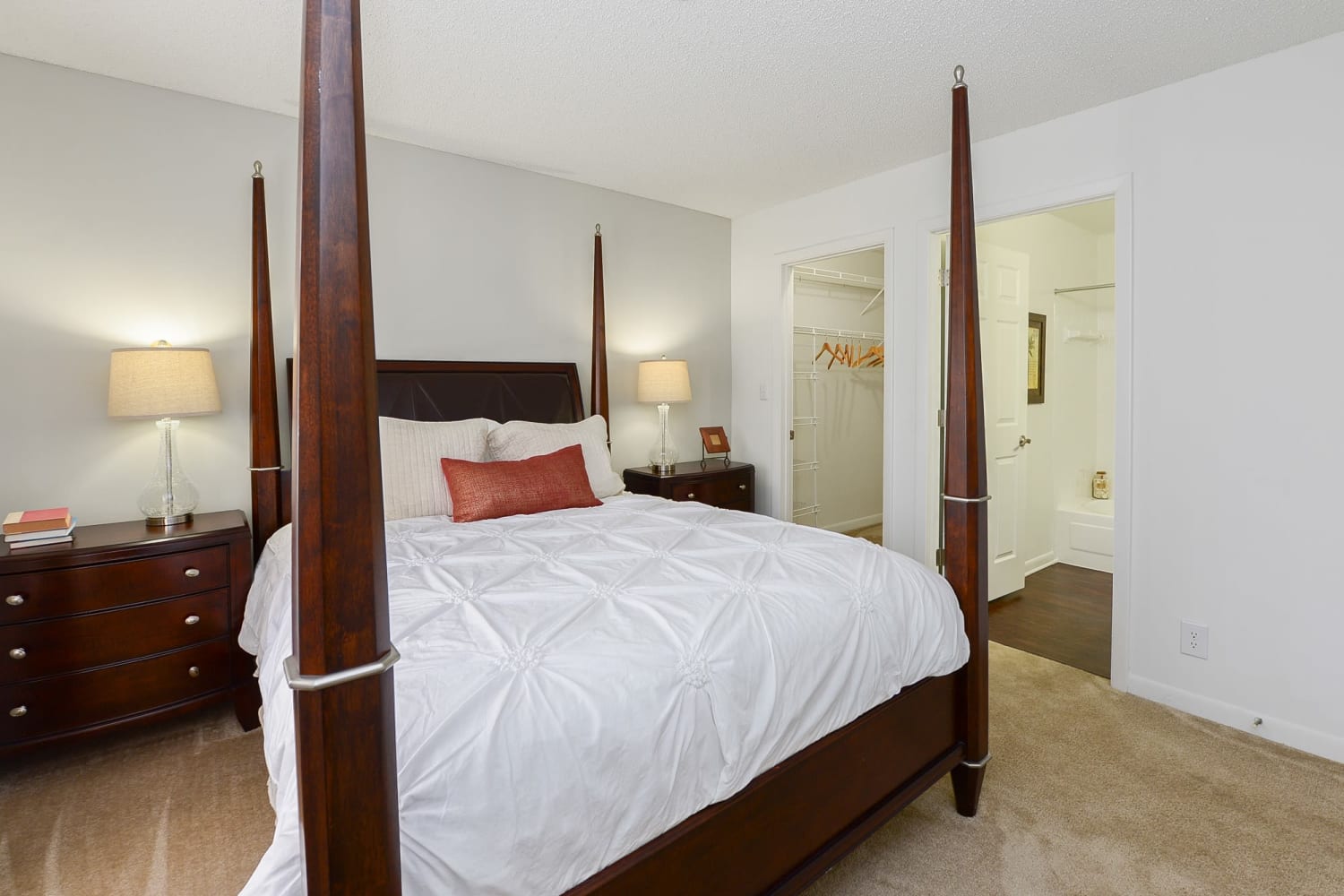 Bedroom at Savannah Place Apartments & Townhomes in Boca Raton, Florida