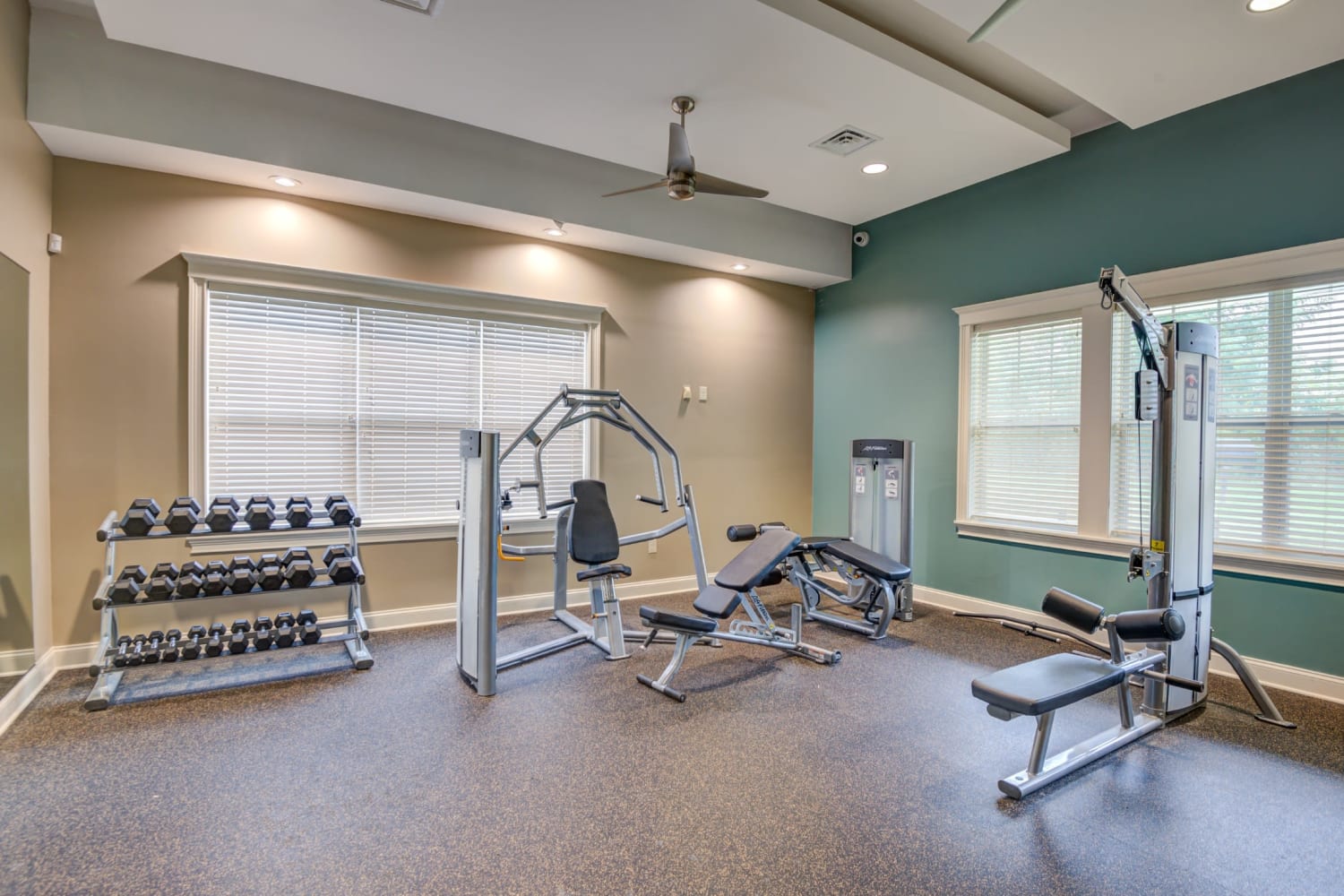 Fitness center at Canal Crossing in Camillus, New York
