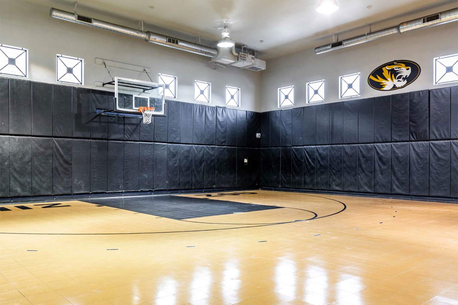 Indoor basketball court at The Quarters at Columbia in Columbia, Missouri