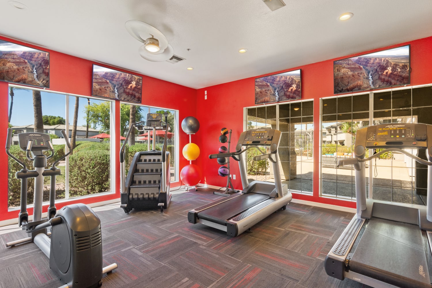 Fitness center at Luxe @ Ocotillo in Chandler, Arizona