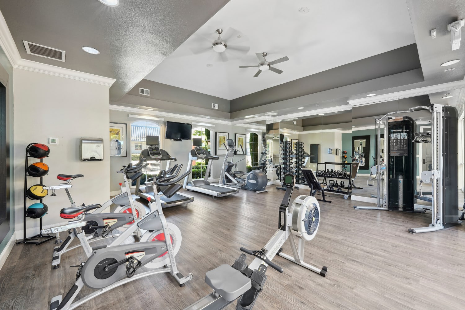 Work out room at Villa Del Sol in Sunnyvale, California