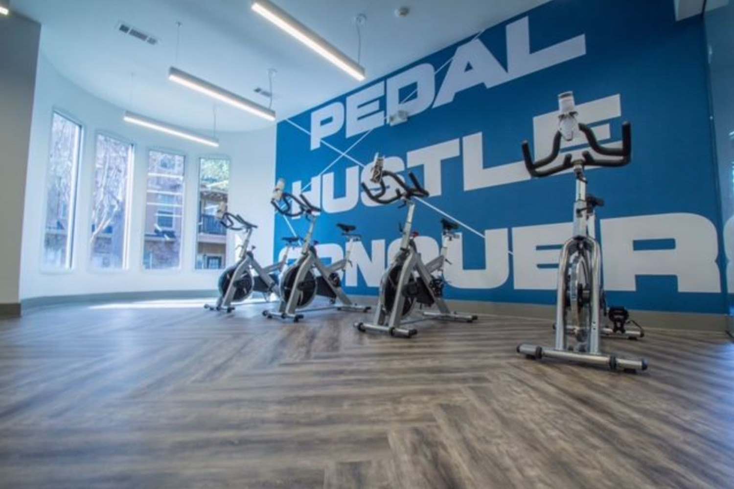 cardio bikes at The Station at MacArthur in Irving, Texas