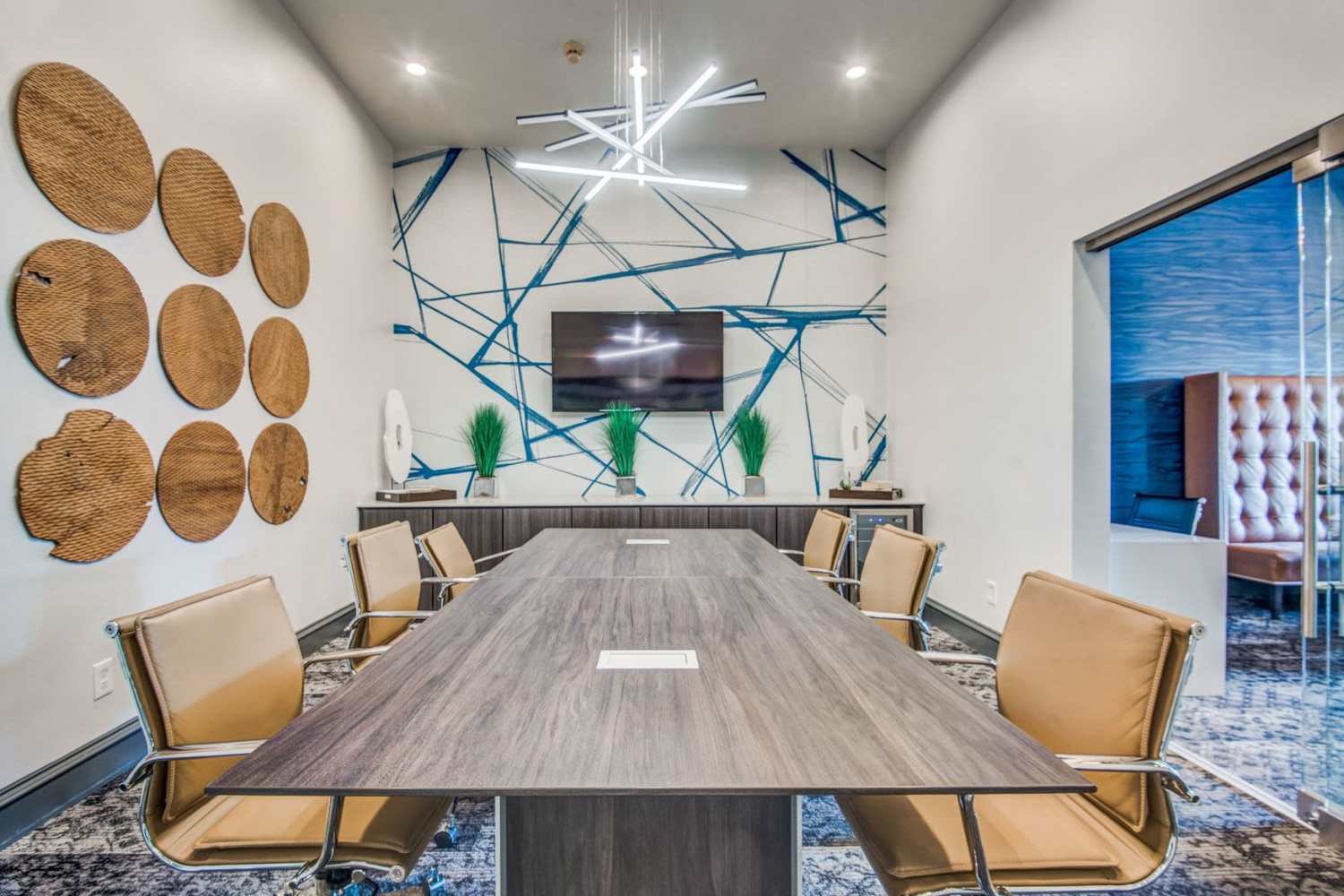 Conference room at The Station at MacArthur in Irving, Texas