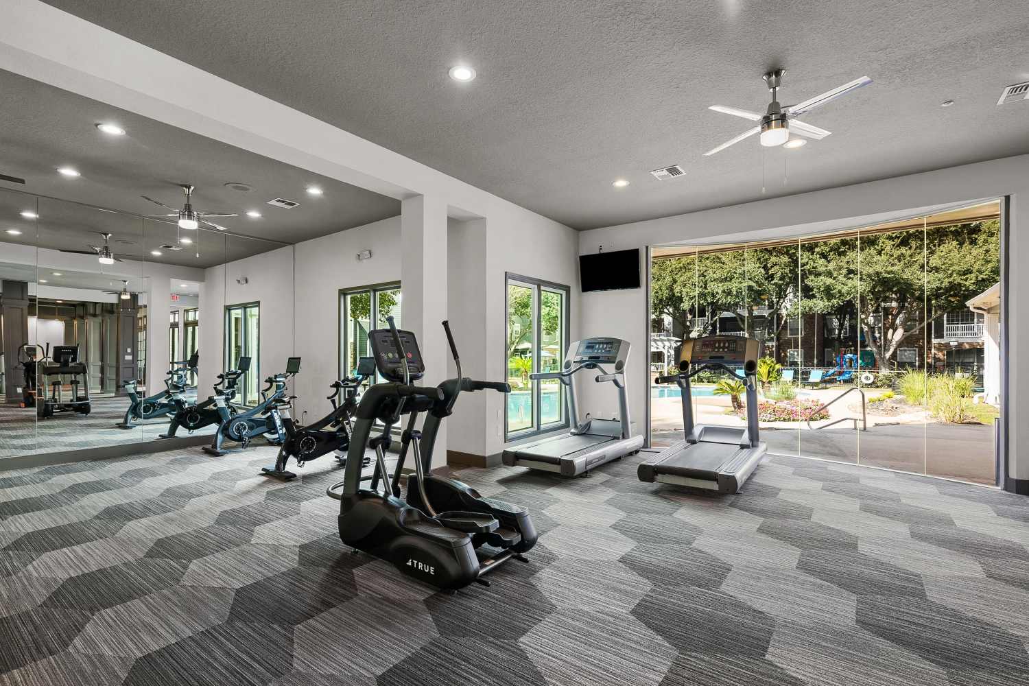 gym at Weston at Copperfield in Houston, Texas