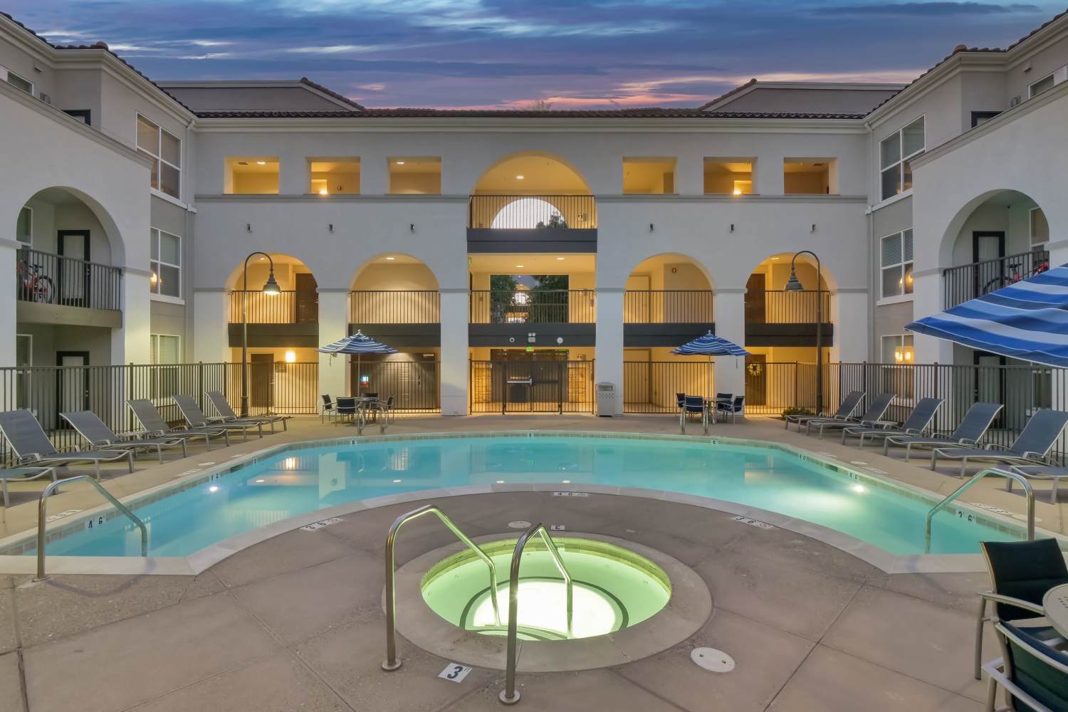 Swimming pool at Villa Montanaro in Pleasant Hill, California