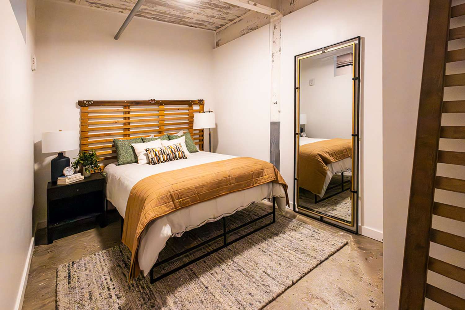 Primary bedroom at Union Terminal Warehouse in Jacksonville, Florida