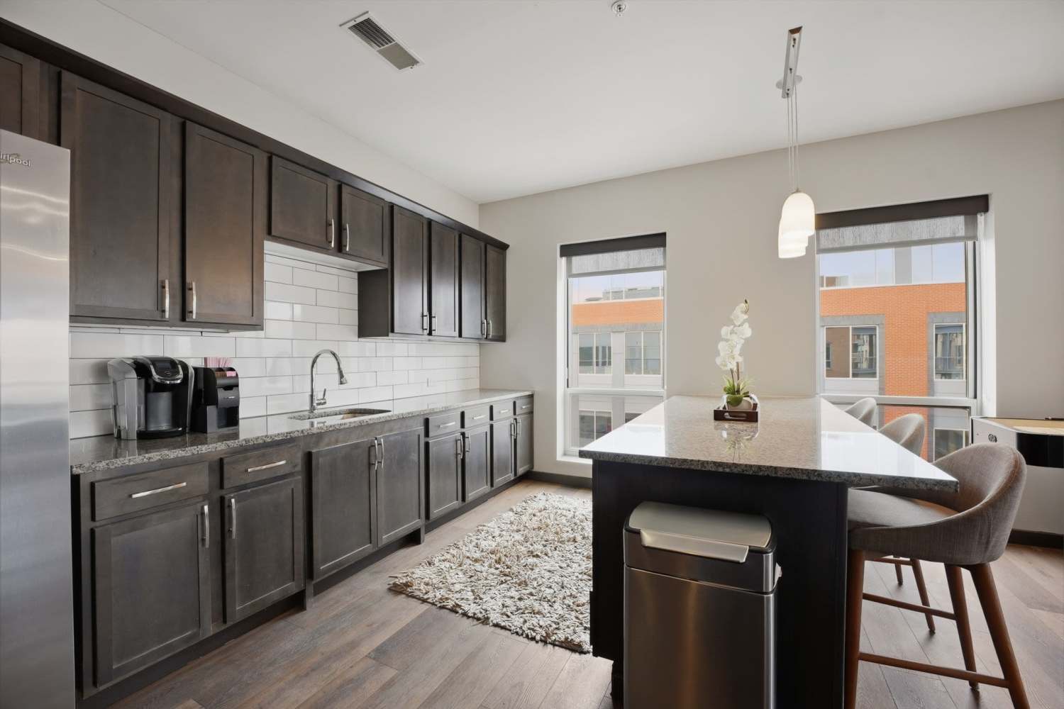 Clubhouse kitchen  at Bridge Park in Dublin, Ohio