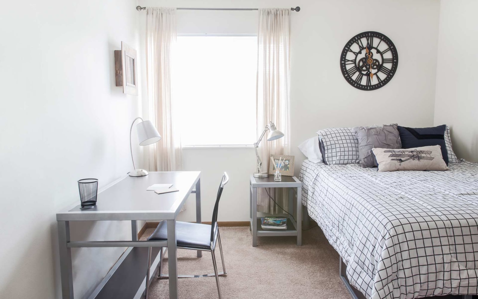 A bedroom with a view at Prairie Reserve in Cedar Rapids, Iowa