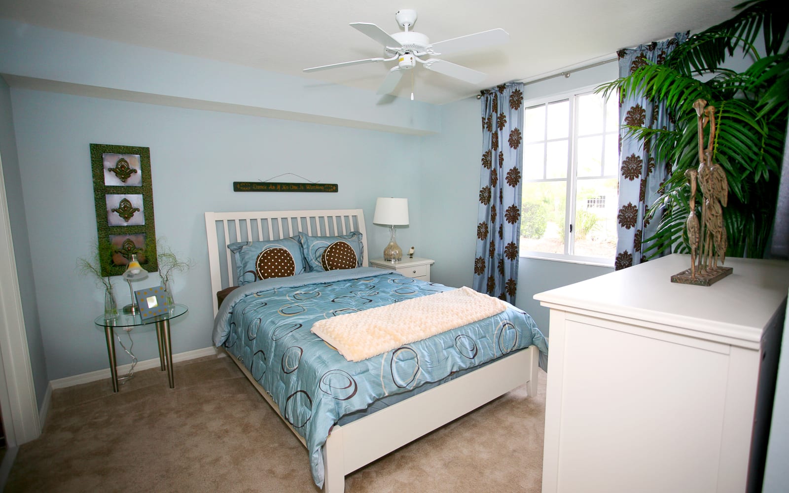Bedroom layout at Green Cay Village in Boynton Beach, Florida