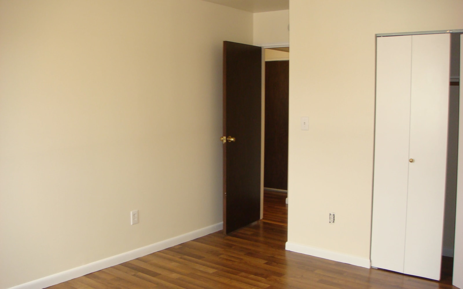 Entry into the bedroom at DELETED - Ellsworth Apartments in Bridgeport, Connecticut