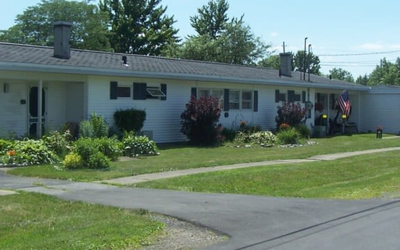 Driveway of home at Spring Meadows in Romulus, New York