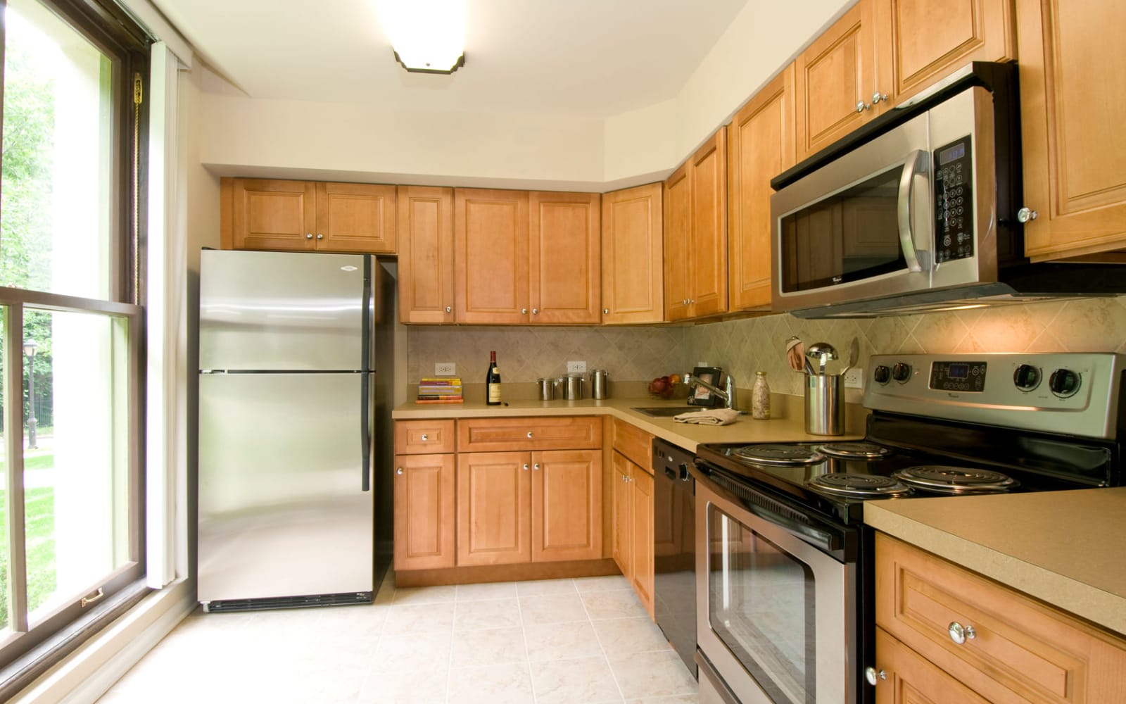 Fully equipped kitchen at Park Lane at Sea View in Staten Island, New York