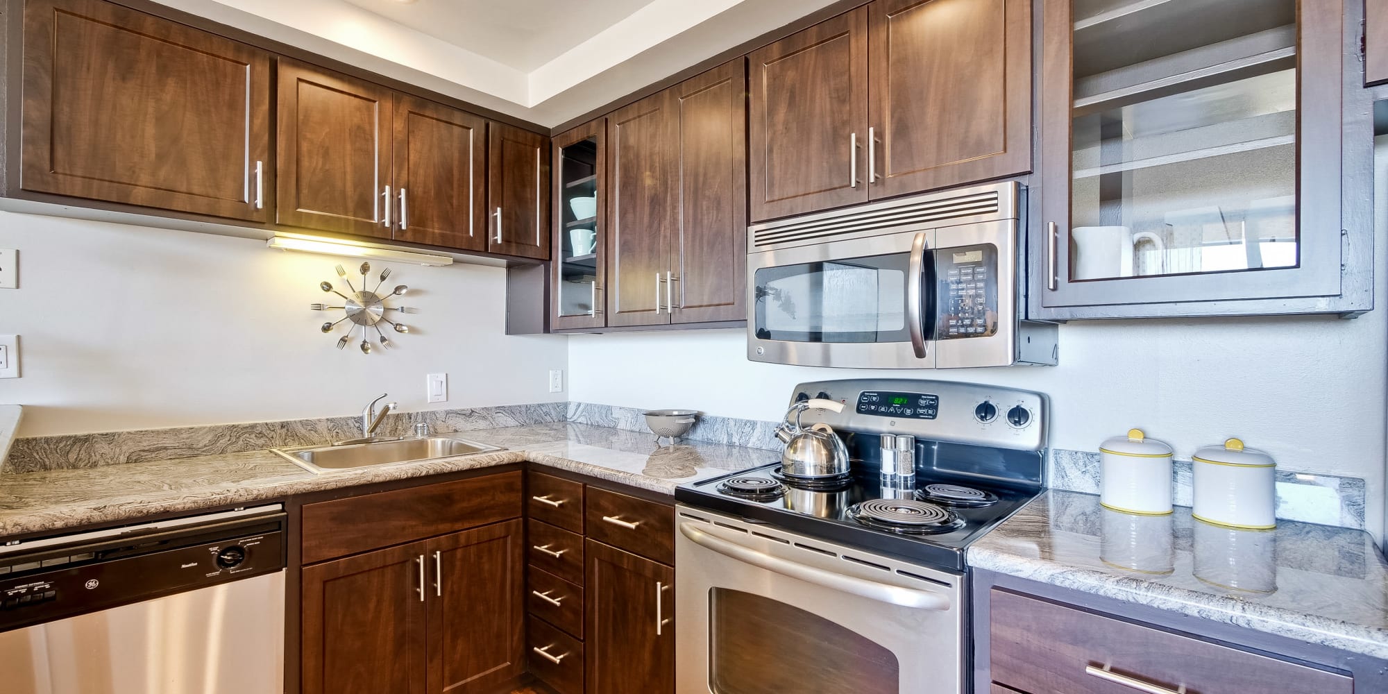 Apartments with luxury kitchens at The Marc, Palo Alto in Palo Alto, California