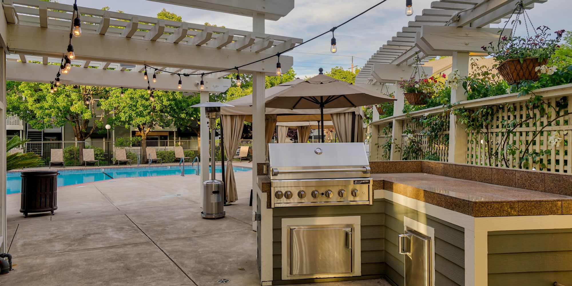 grills outside at The Villages in Santa Rosa, California