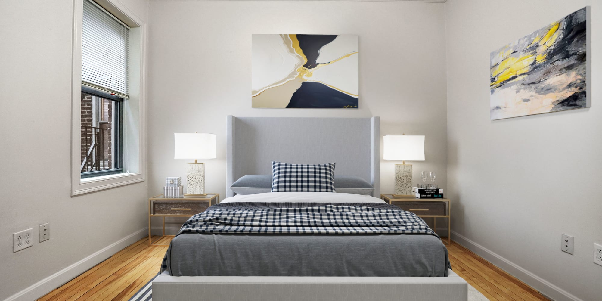 Master bedroom at Atrio Boston in Boston, Massachusetts
