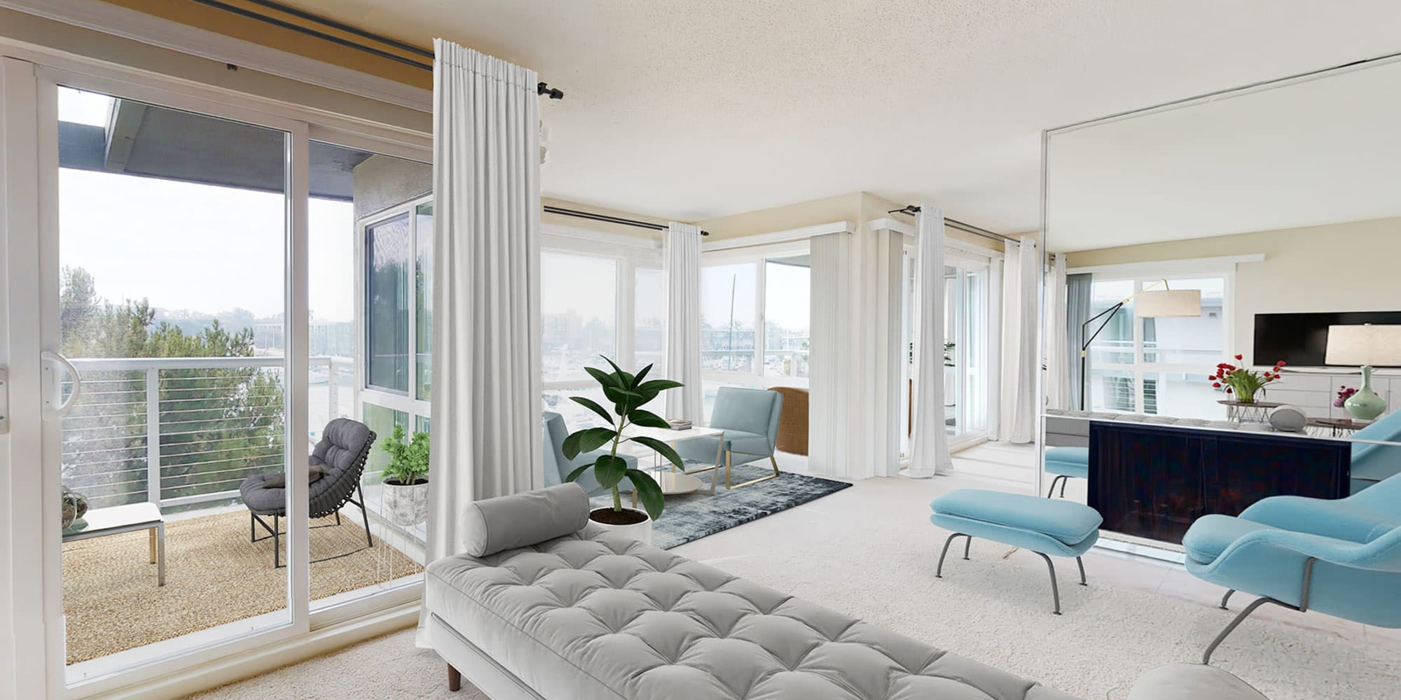 Take a virtual tour of our apartment homes at The Tides at Marina Harbor in Marina del Rey, California