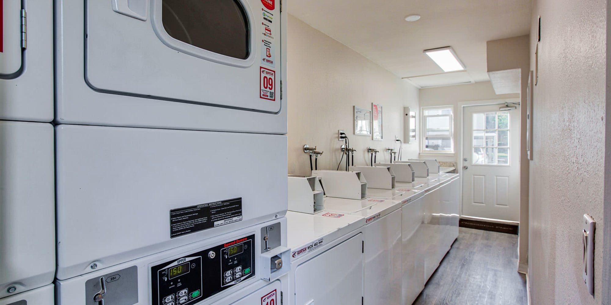 One of the two 24-hour onsite clothes care facilities at Pleasanton Place Apartment Homes in Pleasanton, California