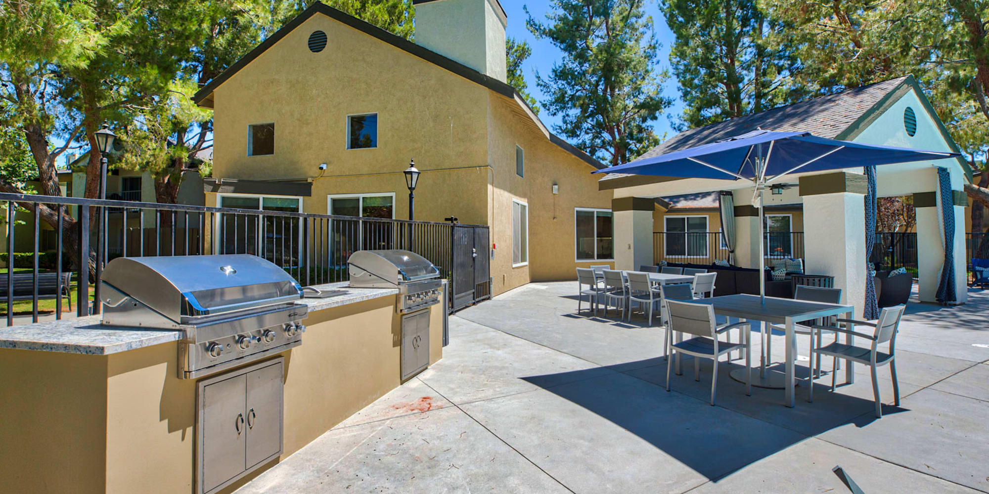 Grill and picnic area at Mountain Vista in Victorville, California