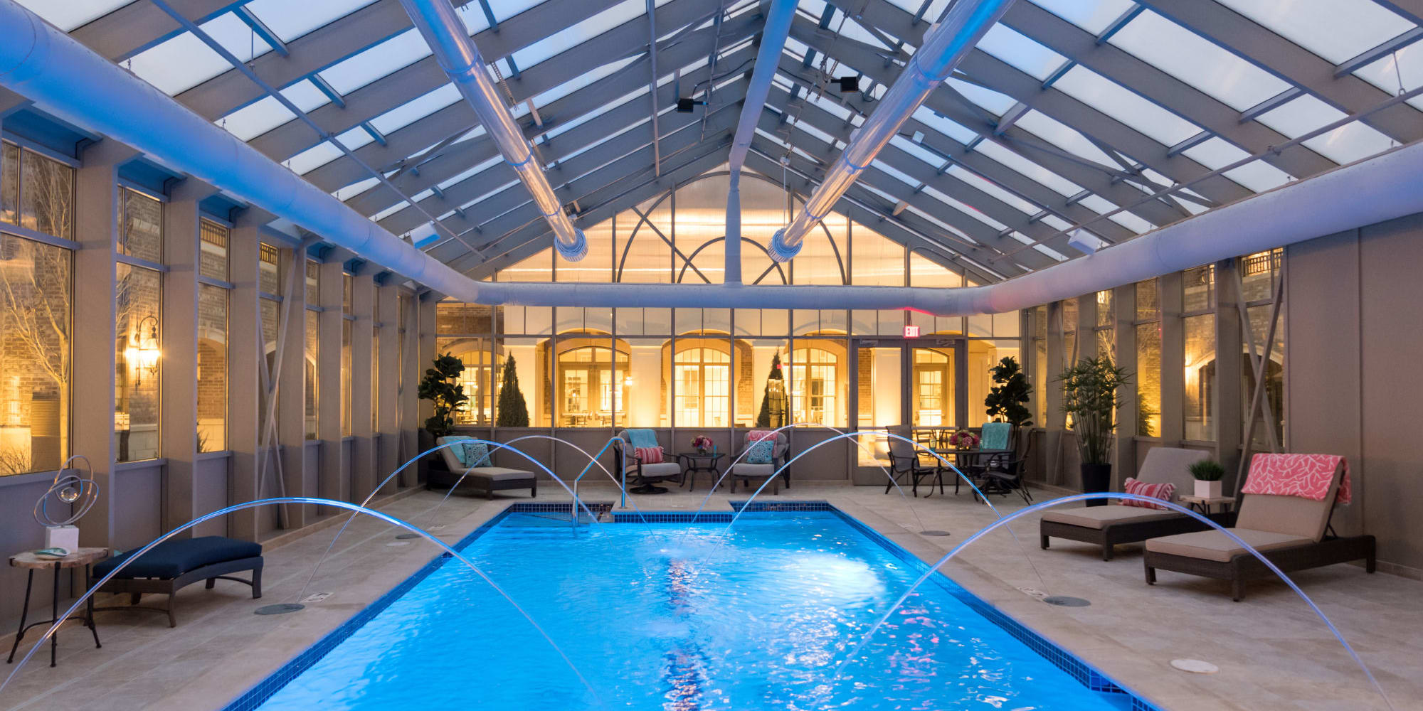 Indoor pool at Blossom Ridge in Oakland Charter Township, Michigan