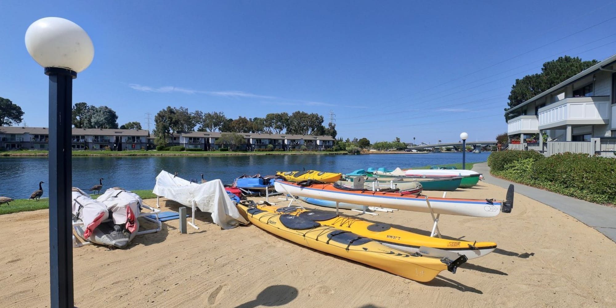 water access at Beach Cove in Foster City, California
