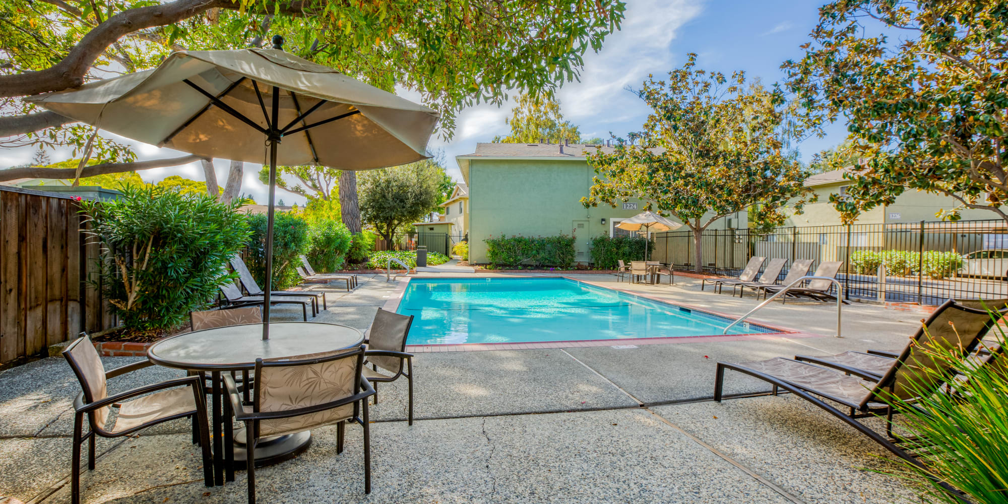 swimming pool at Birchwood in Sunnyvale, California