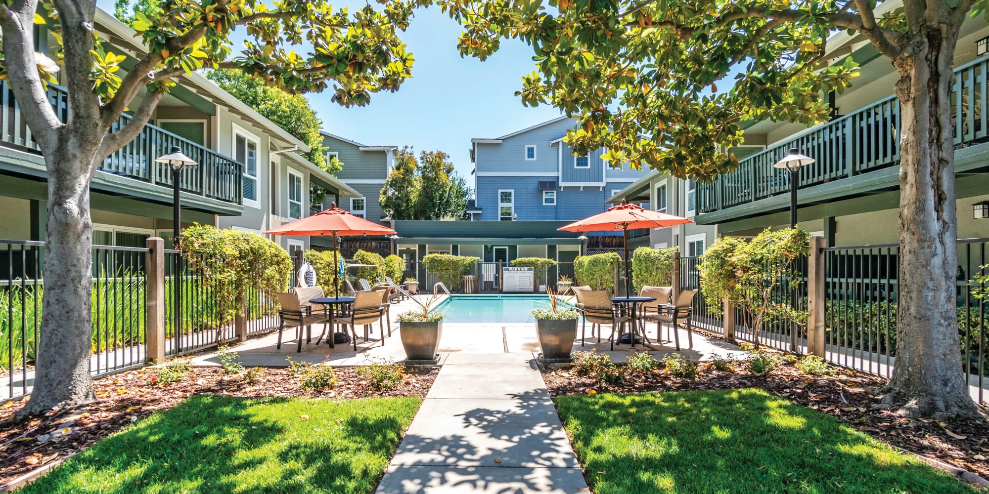 Enjoy a swimming pool at Pleasanton Glen Apartment Homes in Pleasanton, California